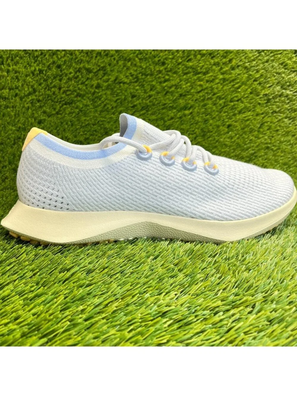 Allbirds Tree Dasher 2 Mens Size 13.5 Blue Beige Athletic Running Shoes Sneakers